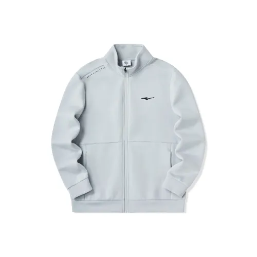 Erke Воротник-стойка Кардиган Толстовка Мужской Облачный серый