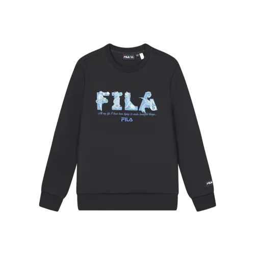 FILA x V A LIANMINGKUAN Толстовка Мужской Глубокий Черный