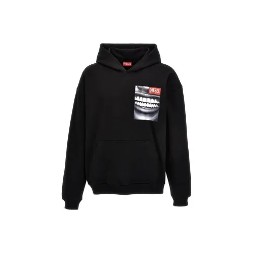 DIESEL Черные Мужские Свитшоты