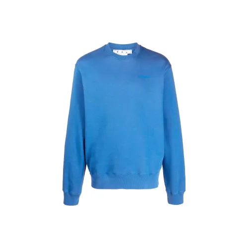 Off Белый SS22 Синий Мужские Толстовки