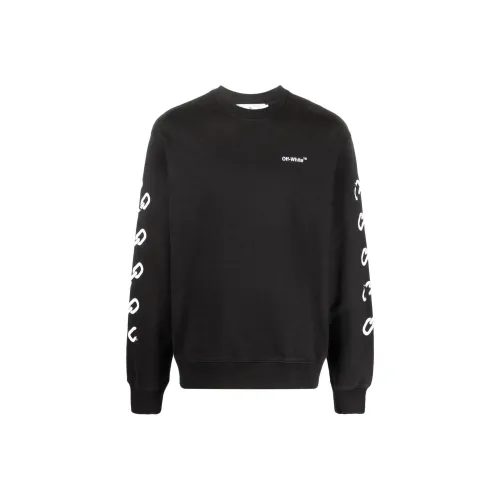 Off Белый FW22 Черный Мужские Толстовки