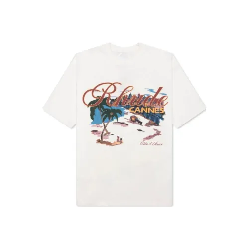 RHUDE Белая Мужская T-Рубашка