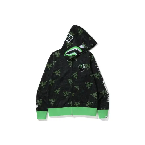 A BATHING APE Razer/Thunderbolt Co Branded Capsule Collection A Gaming Ape SS22 Черные Мужские Толстовки