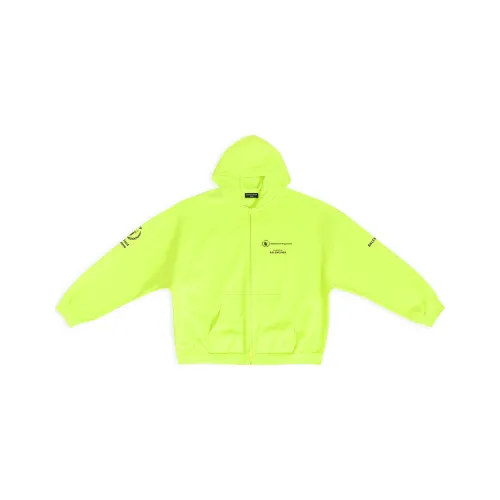 Balenciaga x WFP FW22 Свитшот Свободного кроя Мужской Неоново-желтый