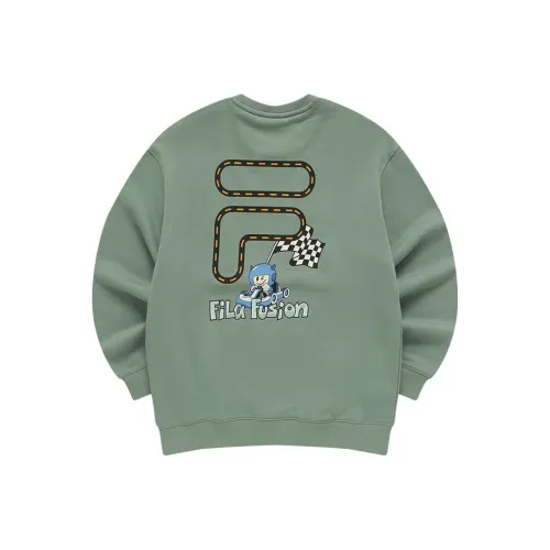FILA FUSION Толстовка Унисекс Каменный Серый Зеленый