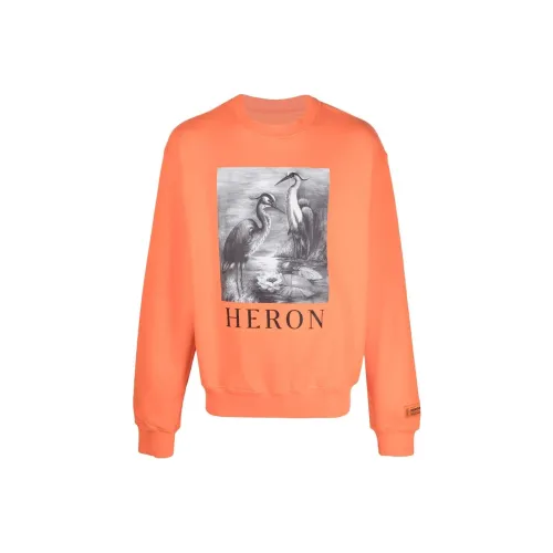 HERON PRESTON Апельсин Мужские Свитшоты