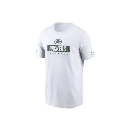 Nike T-рубашка зеленого цвета Bay упаковка Crew мужской белый