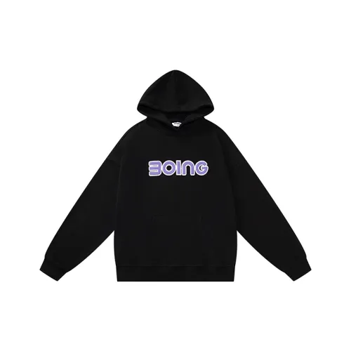 3 OING С капюшоном свободный крой стандартный свитшот зимний унисекс