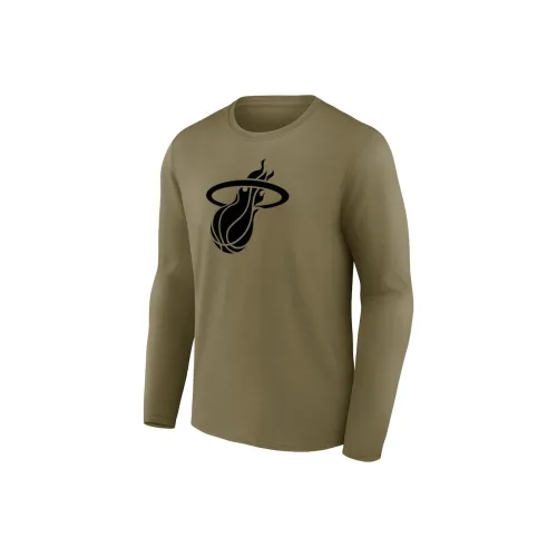 NBA Miami Heat Fanatics T-Shirt Мужская Оливково-зеленая