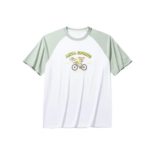 CHAOJIANTA x ZOLA Т-рубашка Мужская Белая Снежинка Туманный Синий