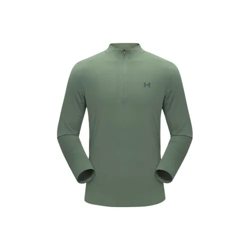 Under Armour SS25 T-Shirt Мужской Свинцово-Серый Зеленый