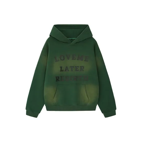 LOVE ME LATER Толстовка Длинный рукав Свободный крой Топ Весенний Осенний Унисекс