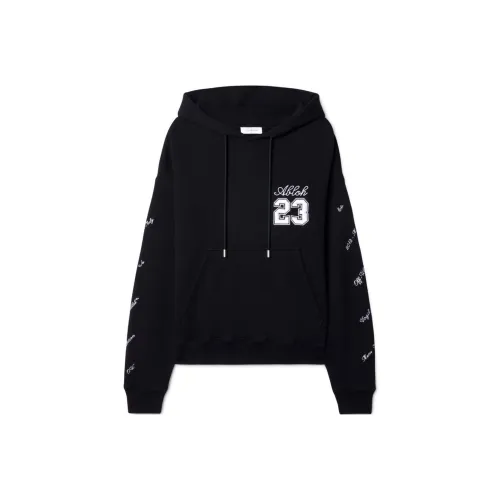 OFF Белый FW23 Толстовка Свободного кроя Унисекс Черный