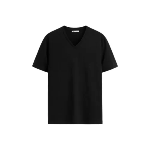 ZARA Мужские черные T-рубашки