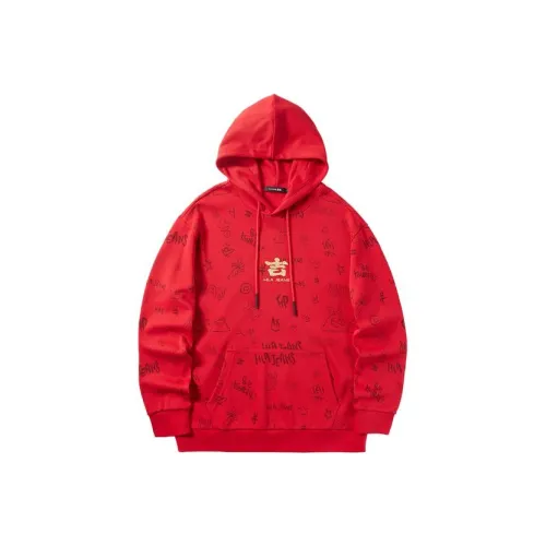 HLA JEANS Мужские Свитшоты с Красным Узором