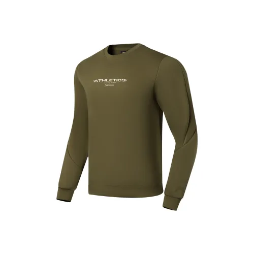 LiNing Training Series Свитшот Мужской Темно-оливковый Зеленый