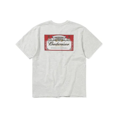 Thisisneverthat Budweiser Co Бренд Серый Унисекс Футболка