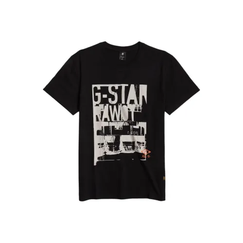 STAR RAW Черная мужская футболка