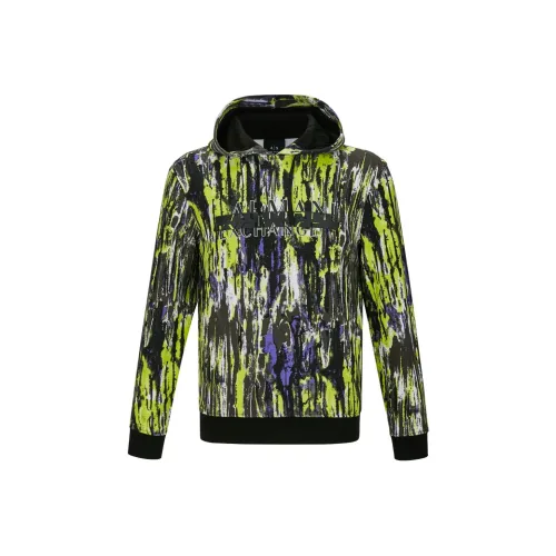 ARMANI EXCHANGE Зеленый Черный Фиолетовый Мужские Свитшоты