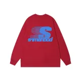 Бургундский-синий принт