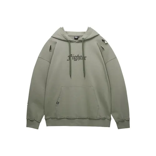 Muscle Dog Армейский зеленый Мужские Свитшоты