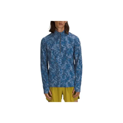 lululemon Surge Warm Синий Мужские Свитшоты