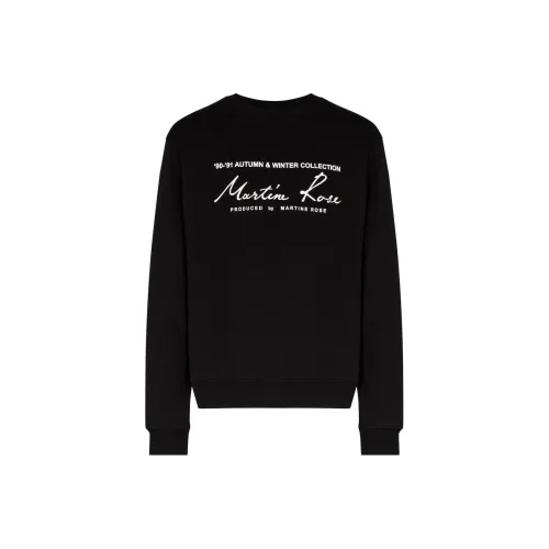 MARTINE ROSE Черные Мужские Свитшоты