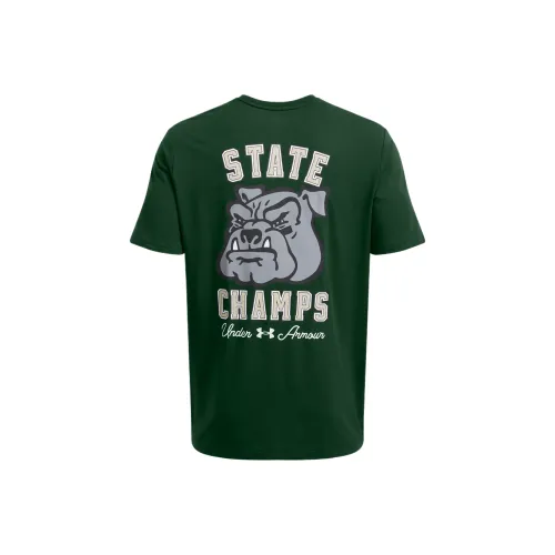 Under Armour State CHAMPS T Рубашка Мужская Лесной Зеленый