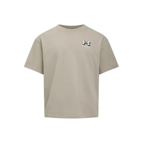 Under Armour SS25 T-Shirt Мужской Тауповый Песочный Розовый Ливневый Серый