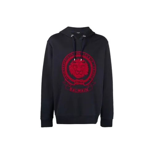 BALMAIN Черные Мужские Свитшоты