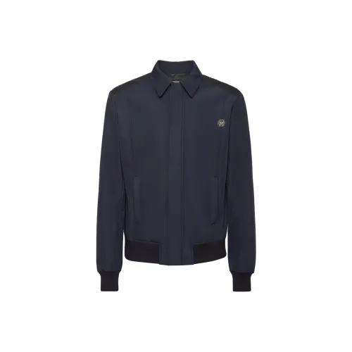 PHILIPP PLEIN SS25 Куртки и Пальто Мужской Темно-синий