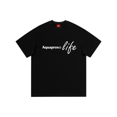 AQUAPROS Черная унисекс футболка