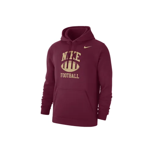 Nike Мужские Свитшоты Бордового Цвета