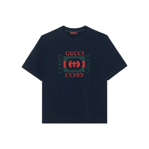 GUCCI Синий Мужской T-Рубашки