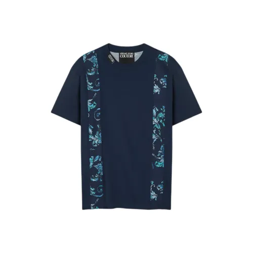 VERSACE Мужские синие T-рубашки