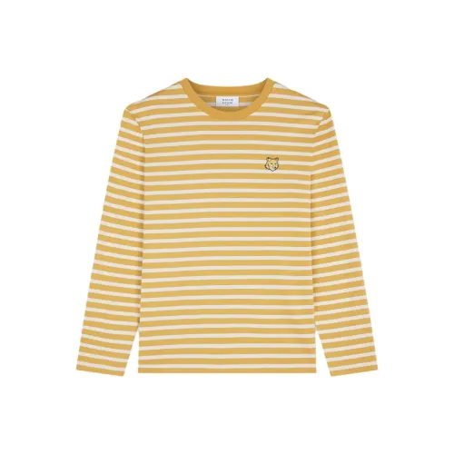 Maison Kitsune FW24 T Рубашка Мужская Березовая древесина