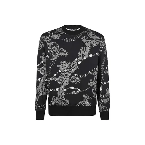 VERSACE JEANS Мужские черные свитшоты