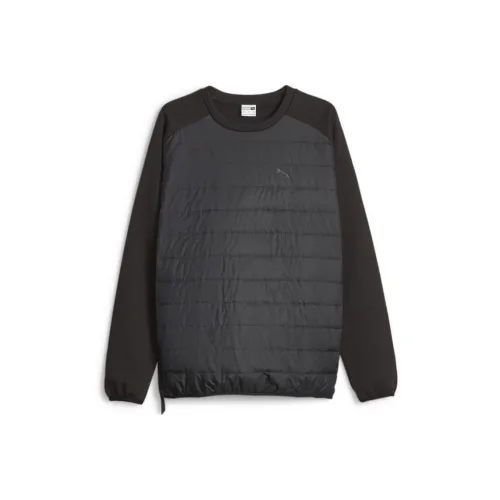 PUMA TECH Hybrid Crew Флис Свитшот Мужской Черный