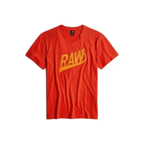 г Звезда RAW Красная Мужская T-Рубашка