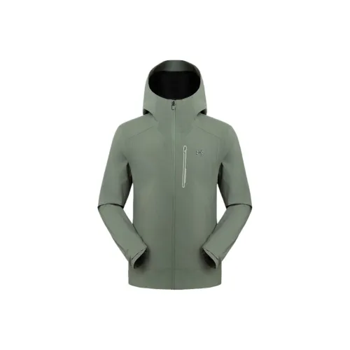 Under Armour SS25 Поход Водонепроницаемый Ветрозащитный And Дышащий Ветровка Мужской Свинцово-серый Зеленый