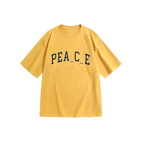 PEACEBIRD MEN Eye C Коллаборация Series T Рубашка Мужская Имбирно-желтая