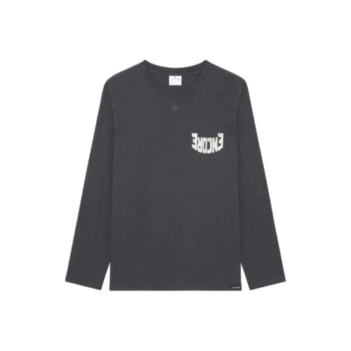 COURREGES FW24 Encore Длинный рукав Т-рубашка Т-рубашка Мужская Фотиния GREY Темно-серый