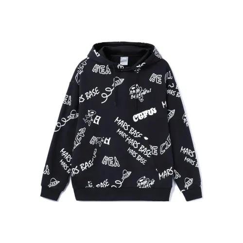 LINING CF Черный с белым Полный принт Унисекс Толстовки