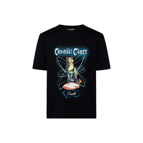 Cavalli Class T Рубашка Мужская Черная