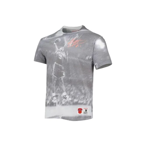 NBA x MITCHELL NESS New York Knicks John Starks T-Shirt Мужская Серого цвета
