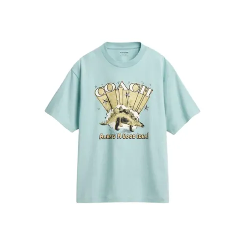 COACH SS25 T Рубашка Мужская Пыльно-Синий