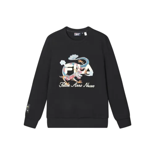 FILA Dragon Series Глубокий черный Унисекс Свитшоты