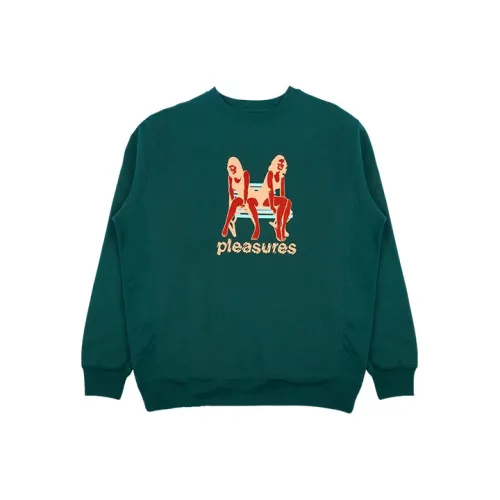 PLEASURES Зеленый Унисекс Свитшоты