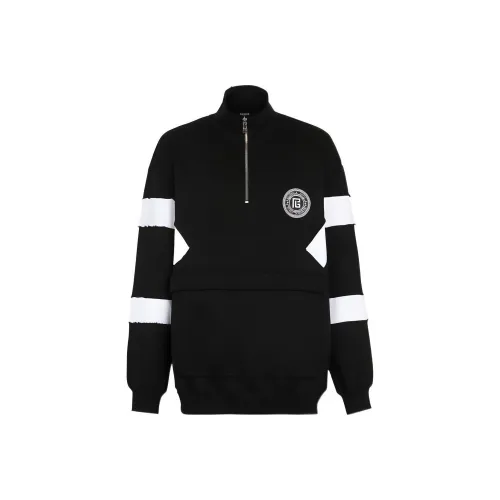 BALMAIN Черные Мужские Свитшоты
