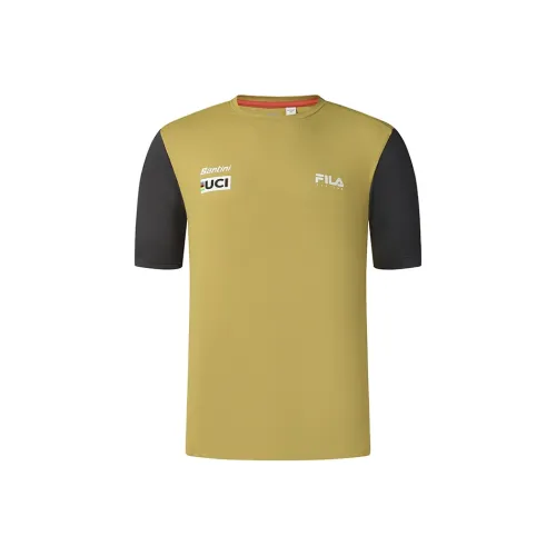 FILA Велоспорт T-Рубашка Мужская Песочный Горчичный Желтый